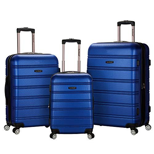 Rockland Melbourne 3 Piece ABS Luggage Set