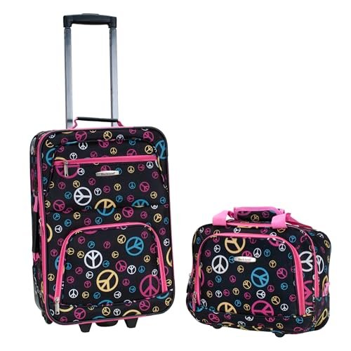 Rockland Peace Luggage Set | 3-Piece Travel Collection